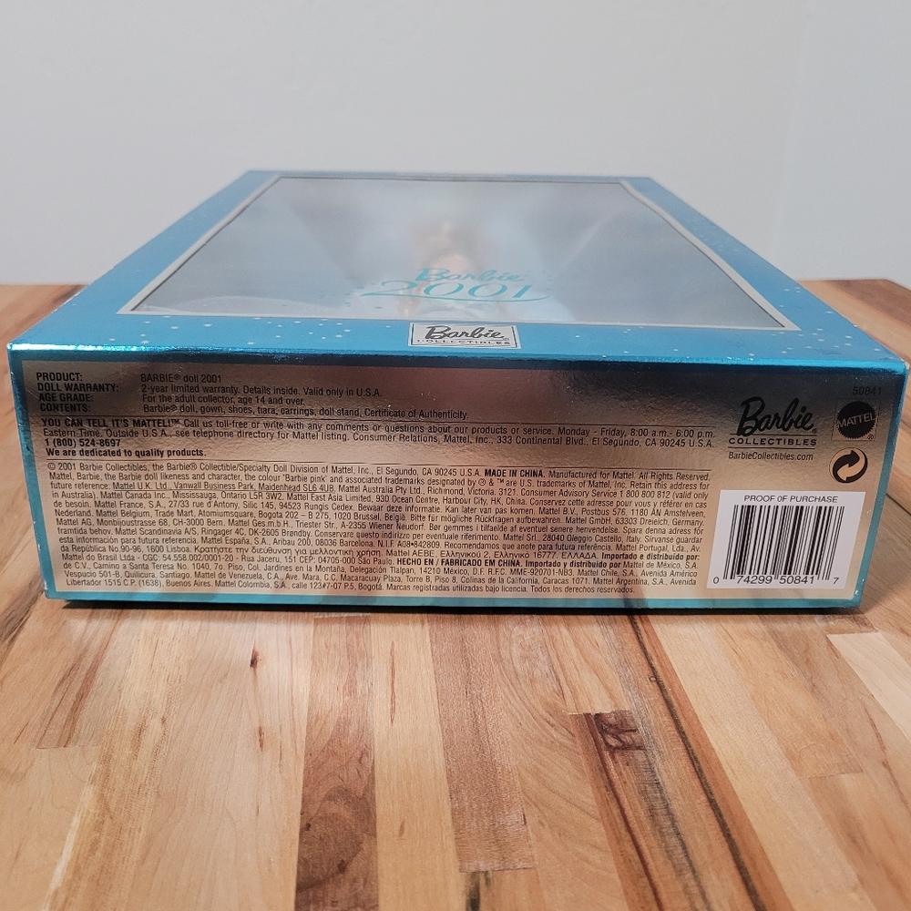 Mattel Barbie 2001 Collector Edition Doll, 50841, Blue - Picture 6 of 11